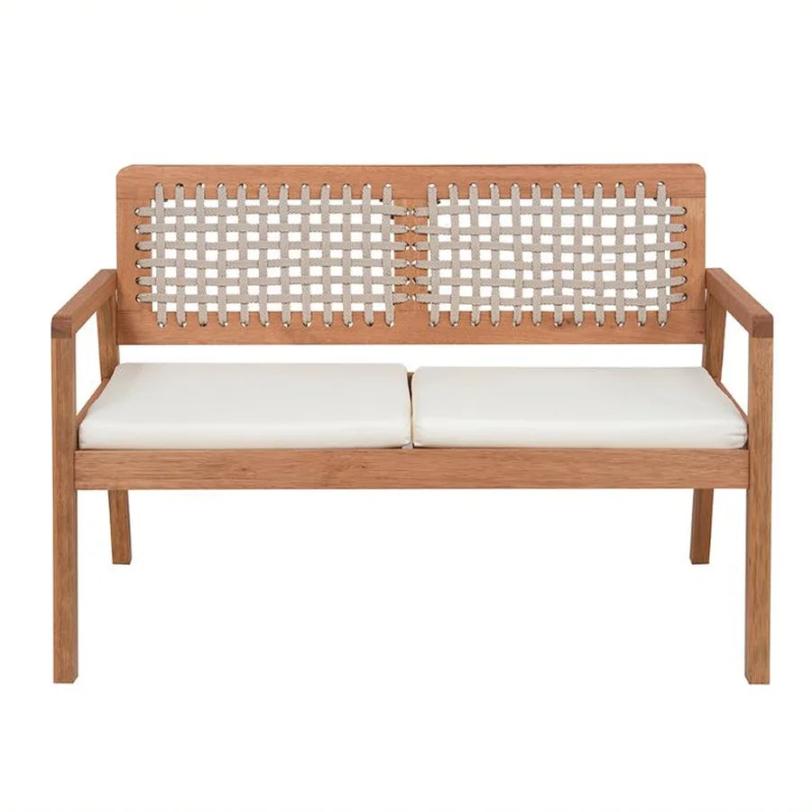 Sofá de 2 Lugares Jasmim cor Bege + Poltrona de Jardim Jasmim cor Bege